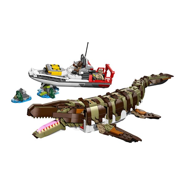 76974 Misión Naval: Mosasaurus Construible (858 piezas)