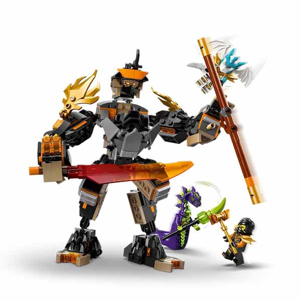 mech de misión de cole y zane dragón 71854 ninjago