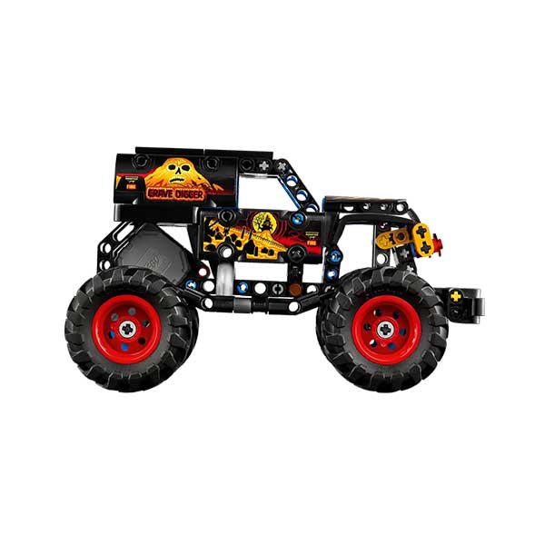 moster jam grave digger fuego y hielo 42219 technic