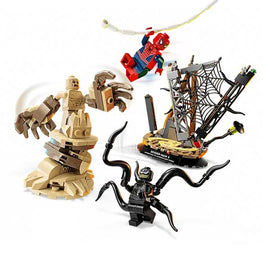 batalla épica spider man vs sandman 76334 marvel